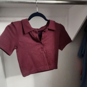 Dynamite button up polo top